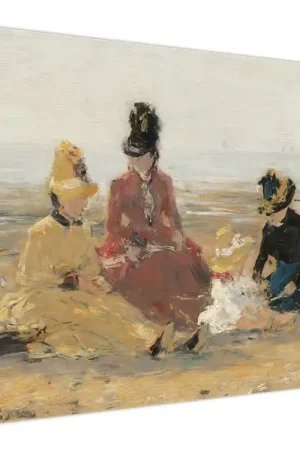 Schilderij - Eugène Boudin, On the Beach, Trouville, reproducties Zamów teraz