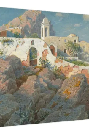 Schilderij - William Stanley Haseltine, Santa Maria a Cetrella, Anacapri, reproducties Tylko dziś