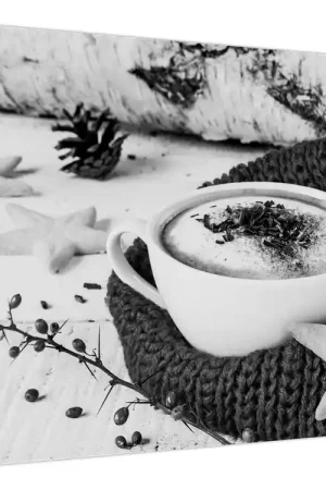 Schilderij - Cappuccino winter Oryginalny