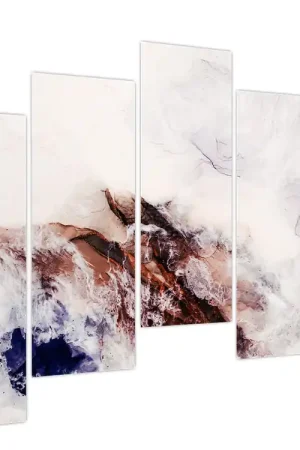 Schilderij - Paars marmer N⁰1 Darmowa dostawa