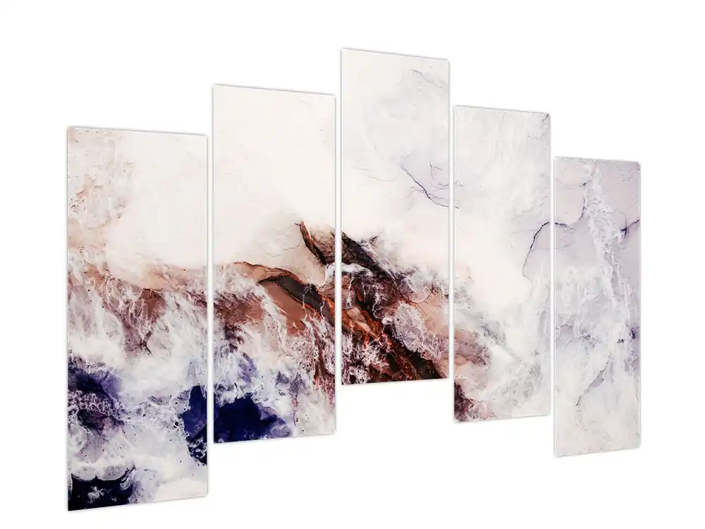 Schilderij - Paars marmer N⁰1 Darmowa dostawa