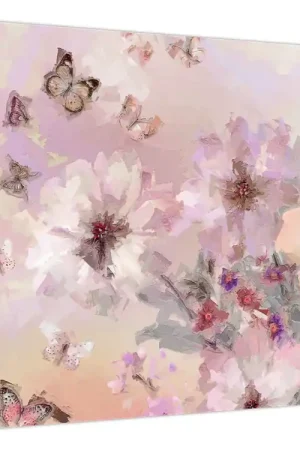 Bezpieczna płatność Schilderij - Kunstcollage met vlinders