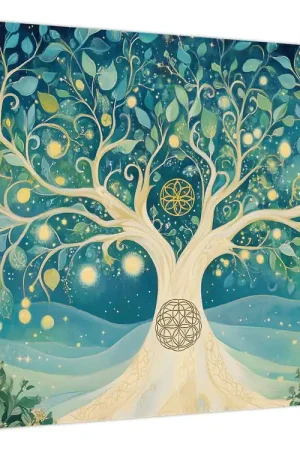 Wysoka jakość Schilderij – Magische boom met spiralen