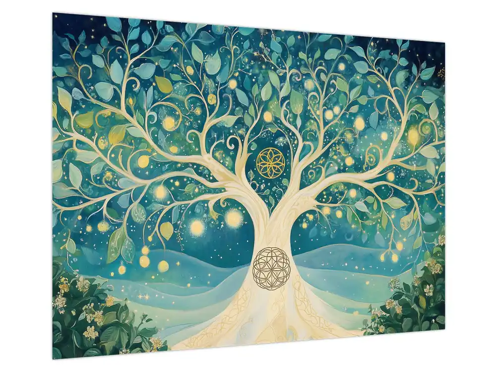 Wysoka jakość Schilderij – Magische boom met spiralen