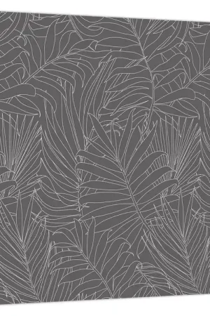 Schilderij - Grijze palmbladeren Tylko dziś