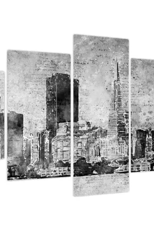 Popularny Schilderij - Koffiekunst stad