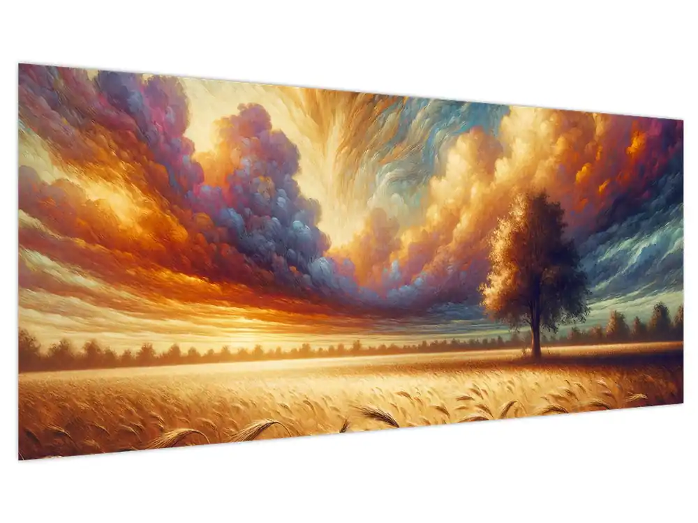 Premium Schilderij – Boom op het veld