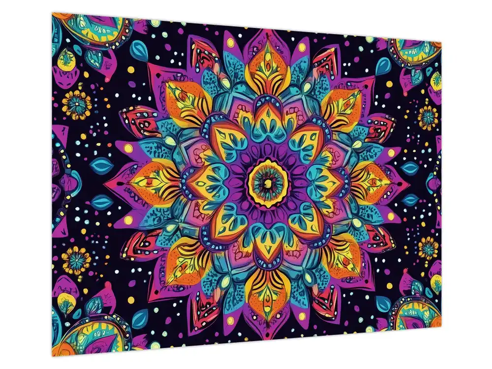 Schilderij - Kaleidoscopische mandala Popularny