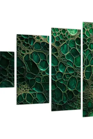 Darmowa dostawa Schilderij - Groene microscopische opname