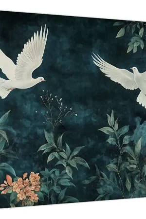 Schilderij - Twee duiven Rabat