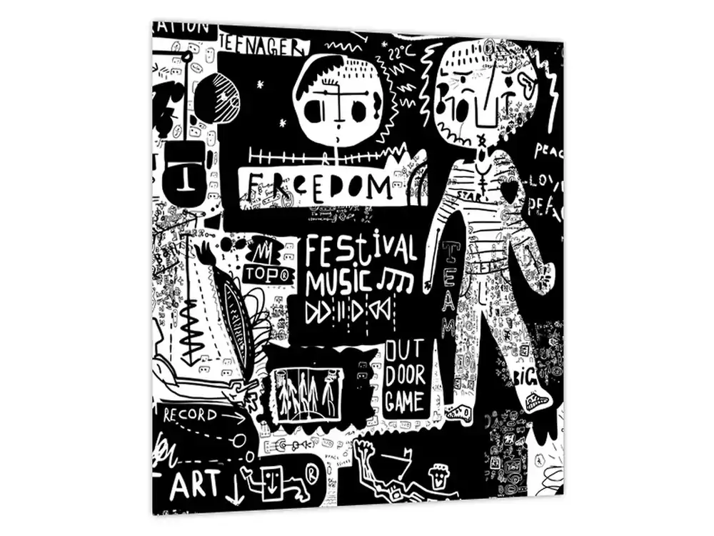 Schilderij - Graffiti Oryginalny