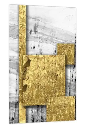 Schilderij - Gouden vierkantjes N⁰1 Promocja