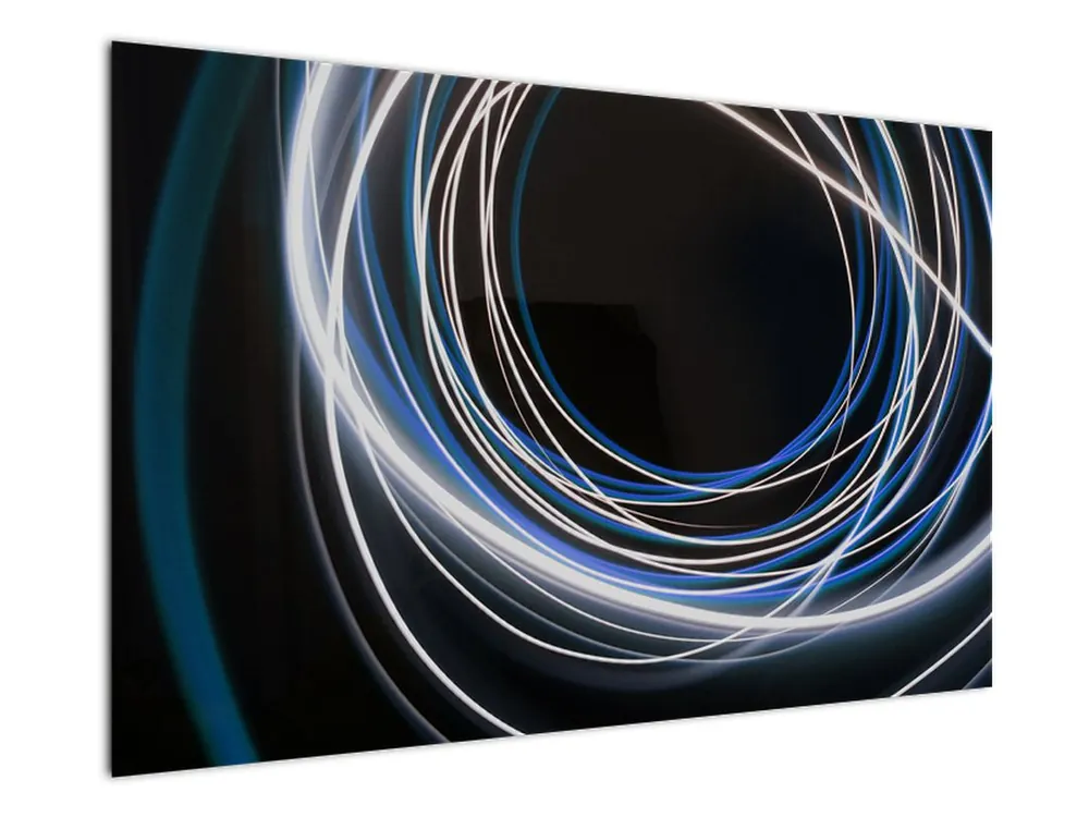 Schilderij - Blauwe lijnen Oferta limitowana