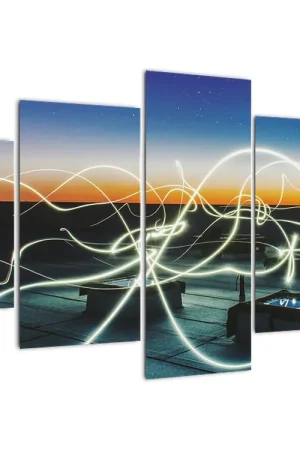 Schilderij - Hemel vanuit het dak Tylko dziś