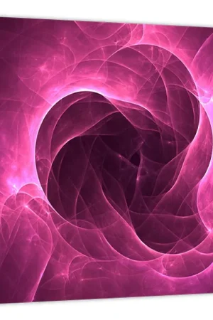 Schilderij - Moderne roze abstractie Popularny