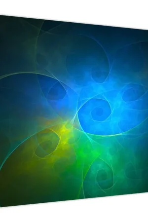 Szybka dostawa Schilderij - Blauwe abstractie