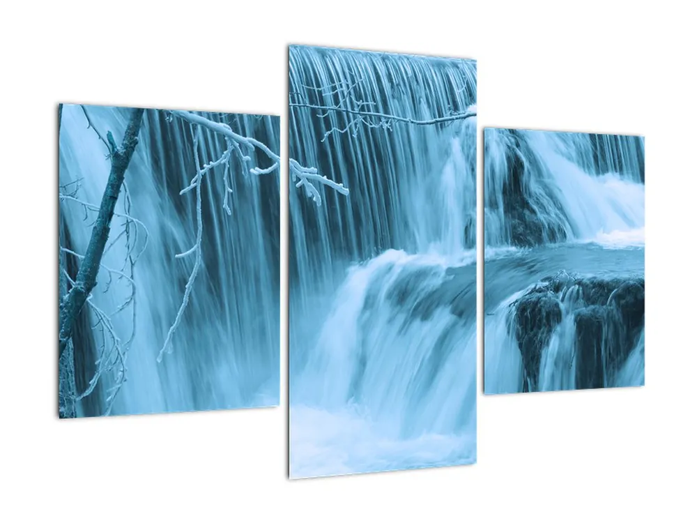 Schilderij - IJswatervallen Tani