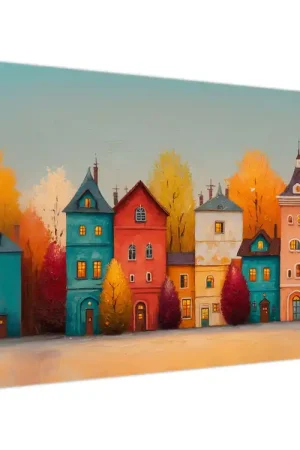 Wyprzedaż Schilderij - Herfst dorp