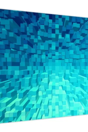 Schilderij - Abstracte blokjes Tylko dziś