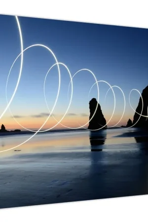 Darmowa dostawa Schilderij - Strand bij zonsondergang