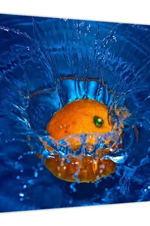 Schilderij - Sinaasappel in het water Szybka dostawa