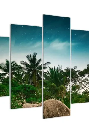 Schilderij - Palmbomen Premium