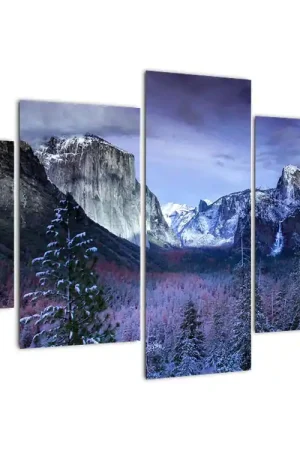 Schilderij - Berglandschap in de winter Wyprzedaż