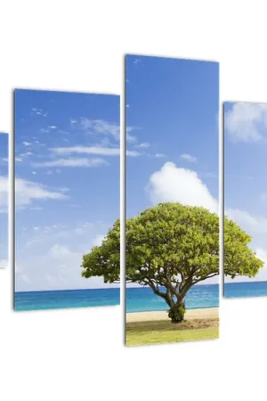 Schilderij - Strand met boom Oferta