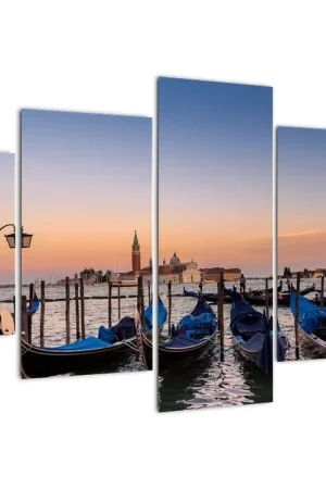 Bezpieczna płatność Schilderij - Italiaanse gondels