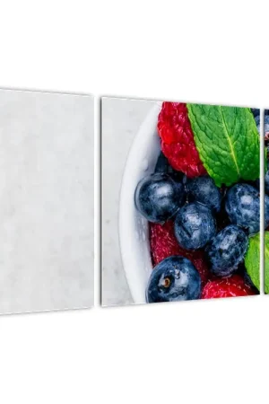 Zwrot pieniędzy Schilderij - Schaaltje met bosvruchten