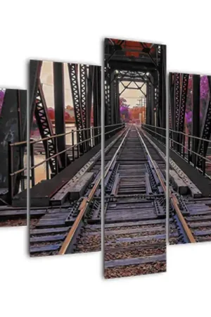 Bezpieczna płatność Schilderij - Spoorbrug