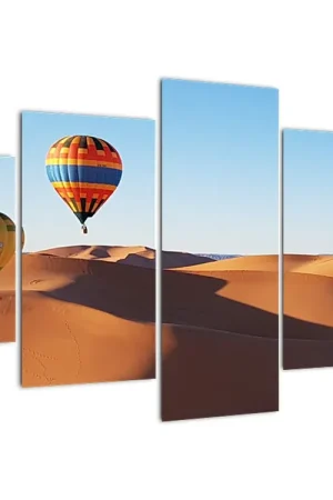 Schilderij - Luchtballons boven de woestijn Kup teraz