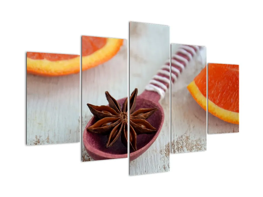 Schilderij - Kaneel op lepel Oryginalny