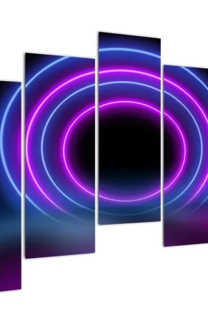 Schilderij - Kleurrijke cirkels Niska cena