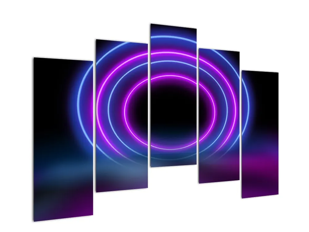 Schilderij - Kleurrijke cirkels Niska cena