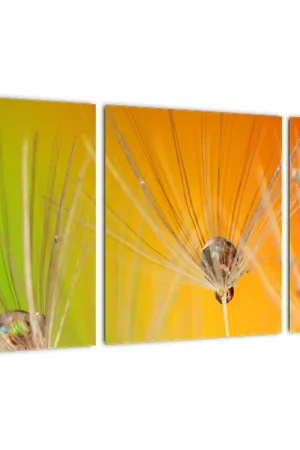 Schilderij - Druppels aan een plant Najlepsza cena