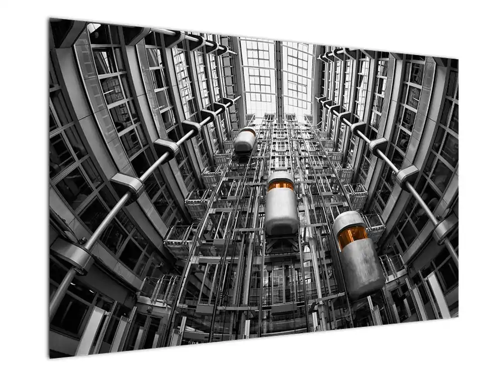 Popularny Schilderij - Liften in een gebouw