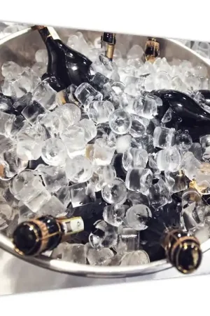 Schilderij - Champagne op ijs Tylko dziś