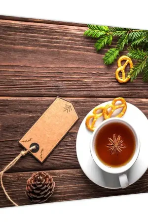 Schilderij - Kopje met kerstdecoraties Oferta