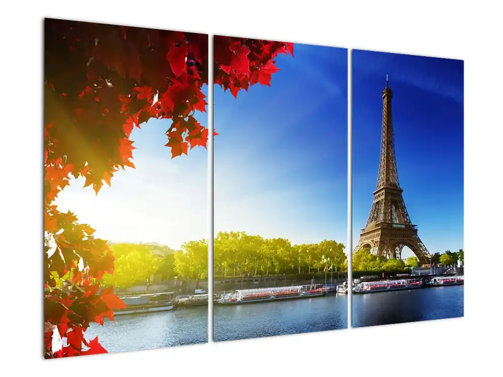 Schilderij - Herfst in Parijs Ekspresowa dostawa