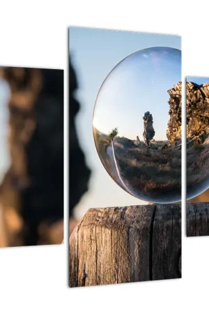 Schilderij - Landschap en vergrotingsglas Darmowa dostawa