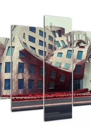 Autentyczny Schilderij - Architectonisch bouwwerk