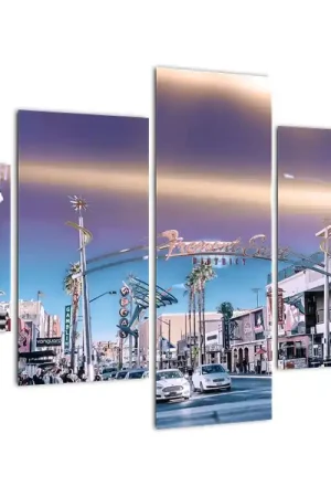 Zwrot pieniędzy Schilderij - Straat in Las Vegas