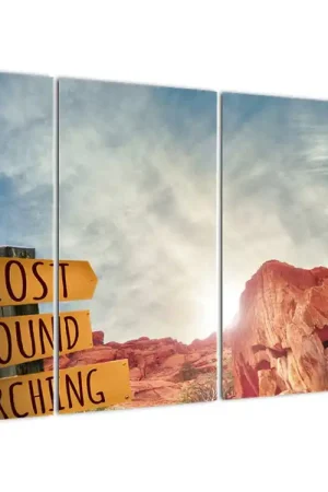 Schilderij - Wegwijzer Autentyczny