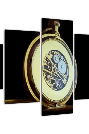 Schilderij - Gouden zakhorloge Kup teraz