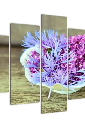 Zwrot pieniędzy Schilderij - Paarse plant