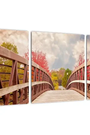 Oryginalny Schilderij - Houten brug