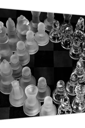 Wysoka jakość Schilderij - Zwart-witte mijnen