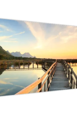 Schilderij - Houten pier Zamów teraz