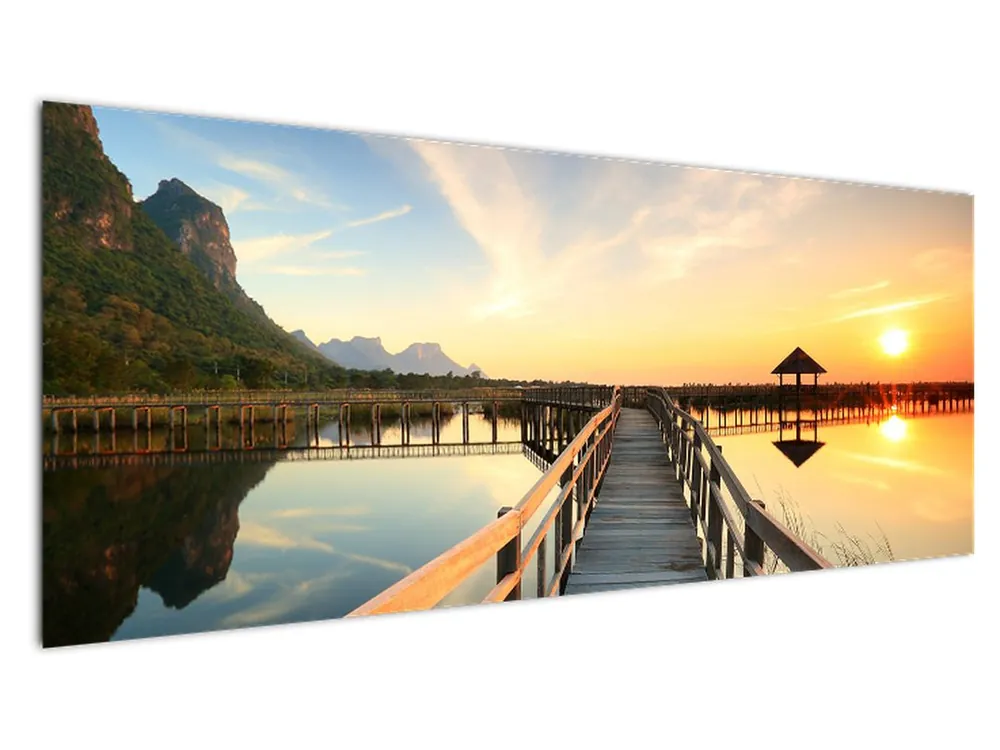 Schilderij - Houten pier Zamów teraz
